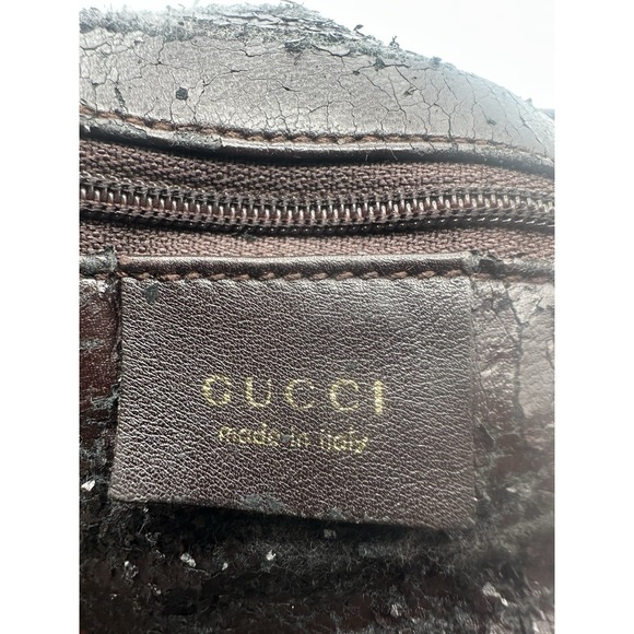 Gucci Vintage Bamboo Shoulder Bag Leather Brown Leather Shoulder Bag Bag - Picture 12 of 16